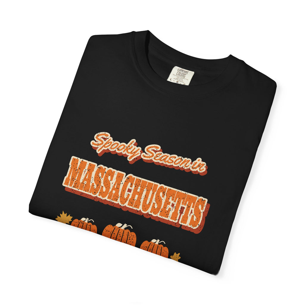 Spooky Season in Massachusetts Vintage Postcard T-Shirt