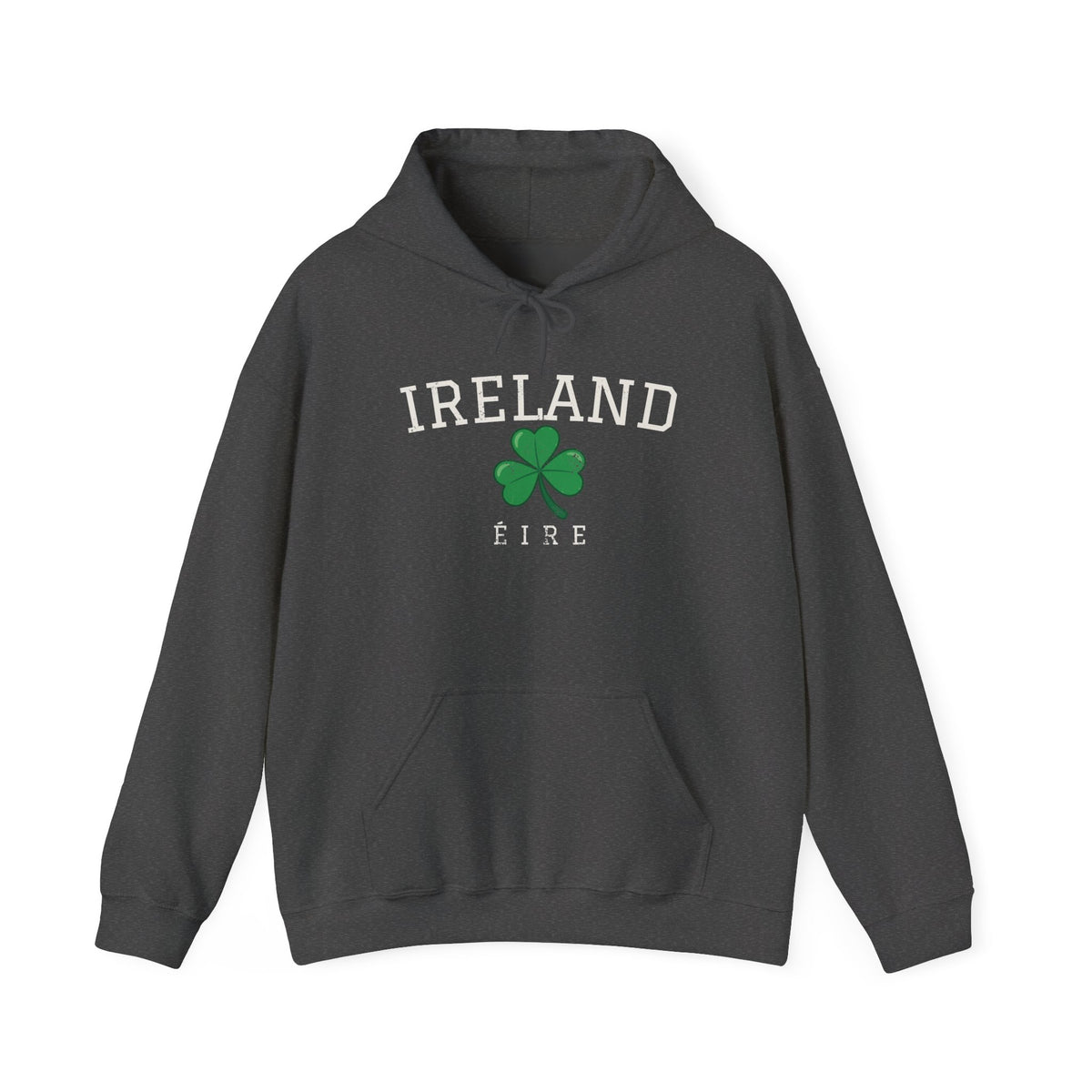 Ireland Éire Three Leaf Shamrock Hoodie