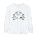 Irish Solutions Tea Cup Wildflowers and Shamrocks Long Sleeve Tee