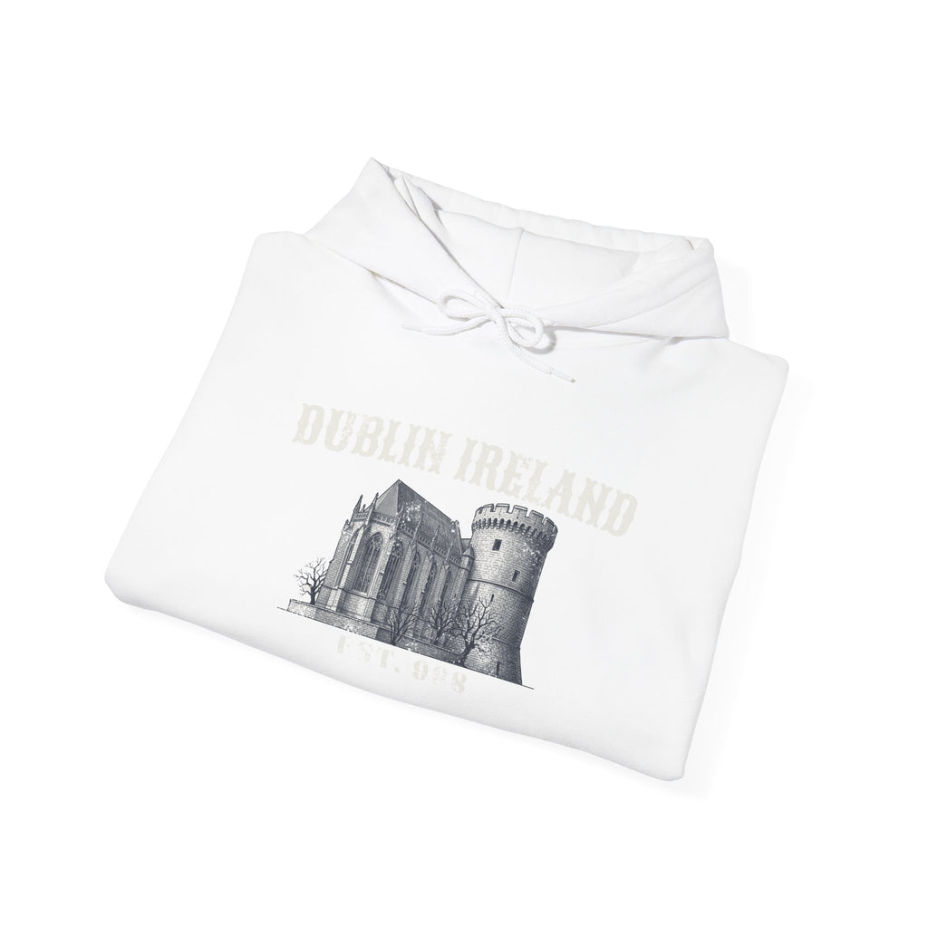 Dublin Ireland Castle Pen and Ink Sketch Hoodie
