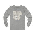 Arkansas Vintage Letters Map Long Sleeve Tee