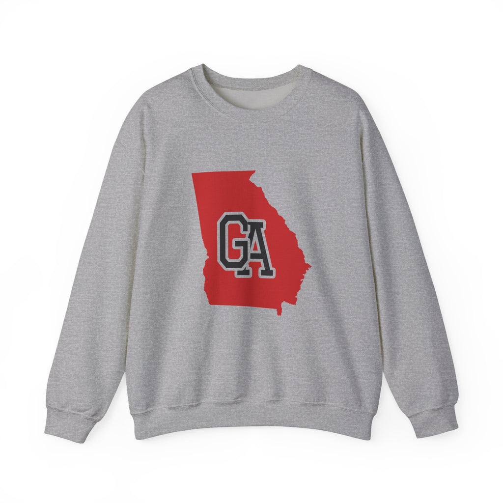 Georgia Varsity Monogram Map Crewneck Sweatshirt