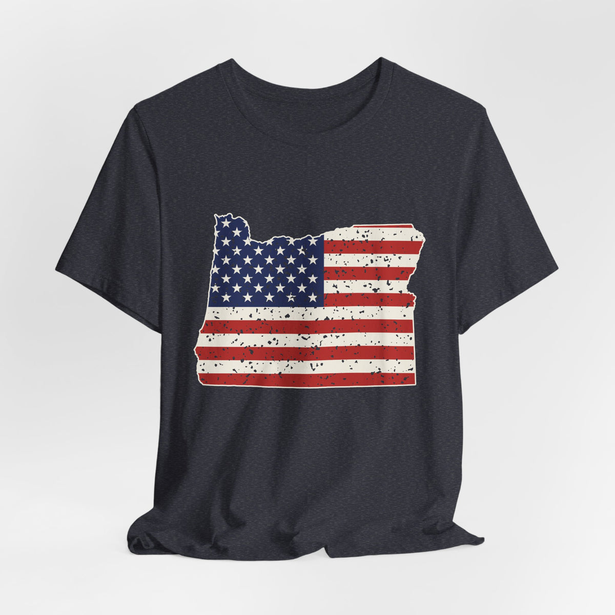 Oregon American Flag Map T-Shirt