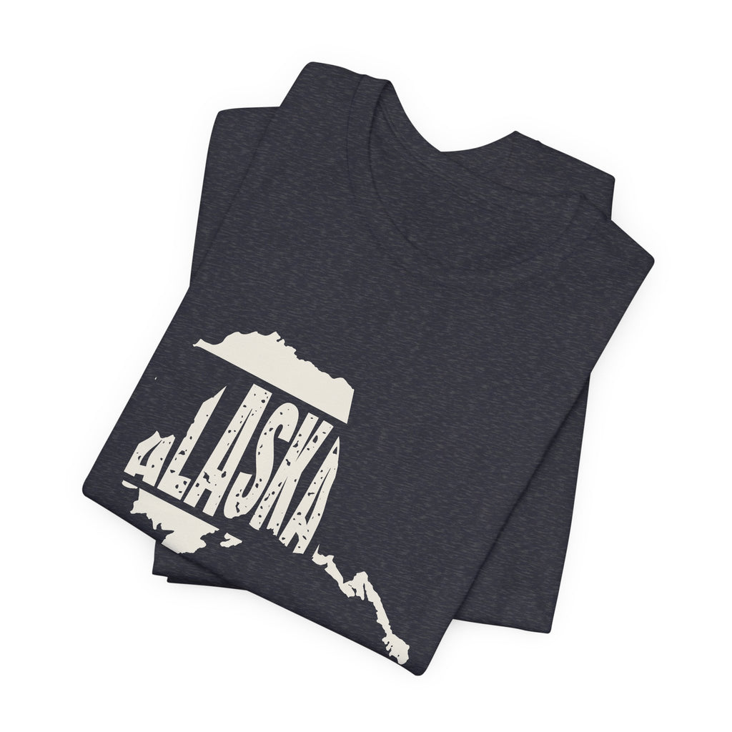 Alaska Vintage Letters Map T-Shirt