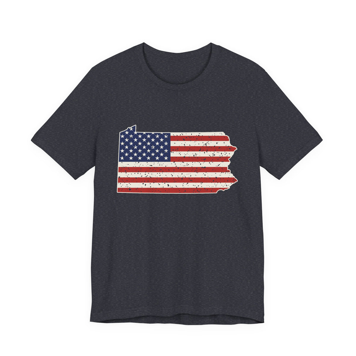 Pennsylvania American Flag Map T-Shirt