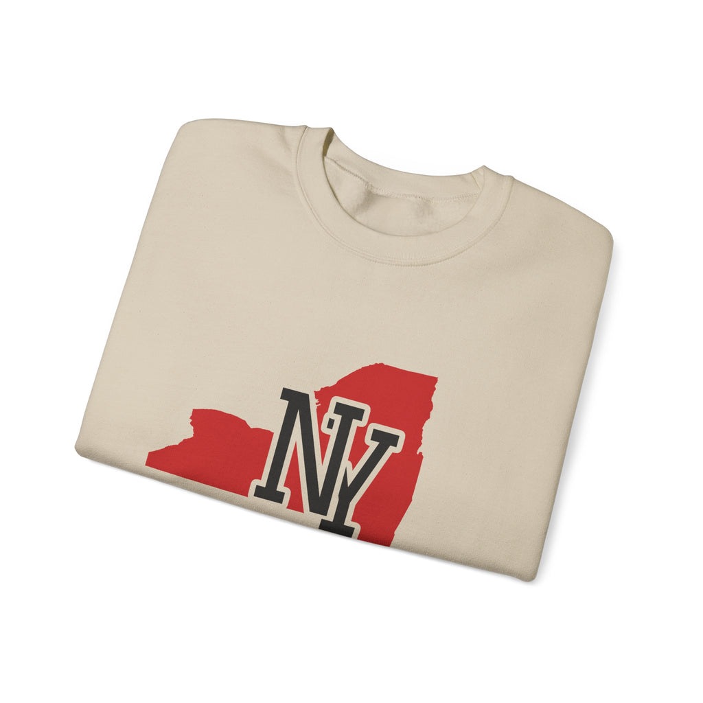 New York Varsity Monogram Map Crewneck Sweatshirt