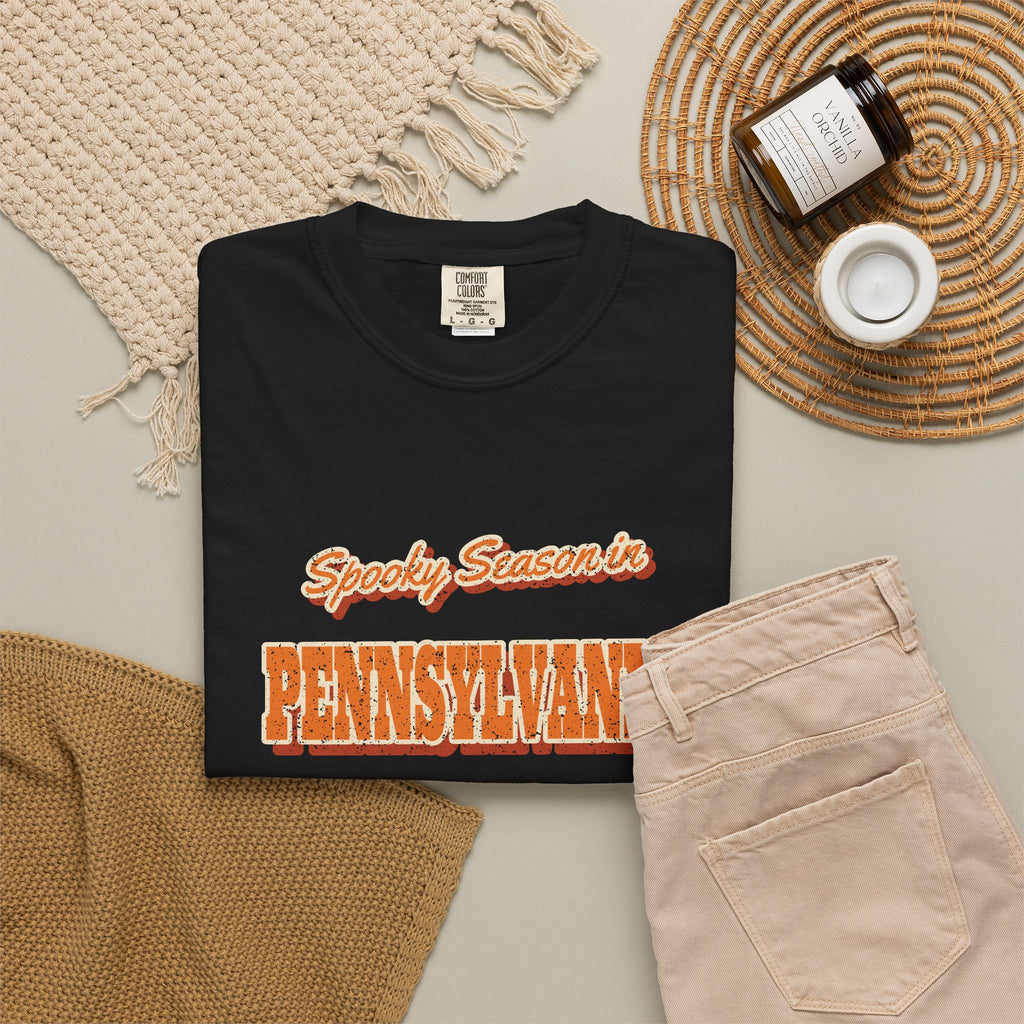 Spooky Season in Pennsylvania Vintage Postcard T-Shirt