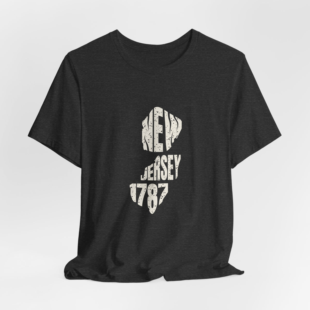 New Jersey Vintage Letters Map T-Shirt