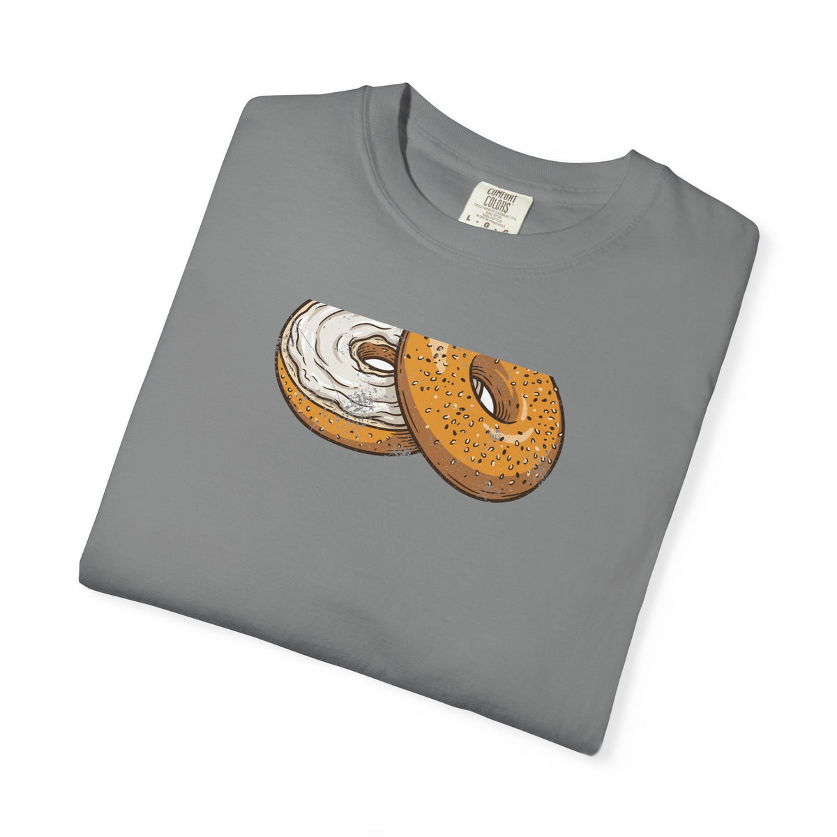 New York Everything Bagel Retro Food Illustration T-Shirt