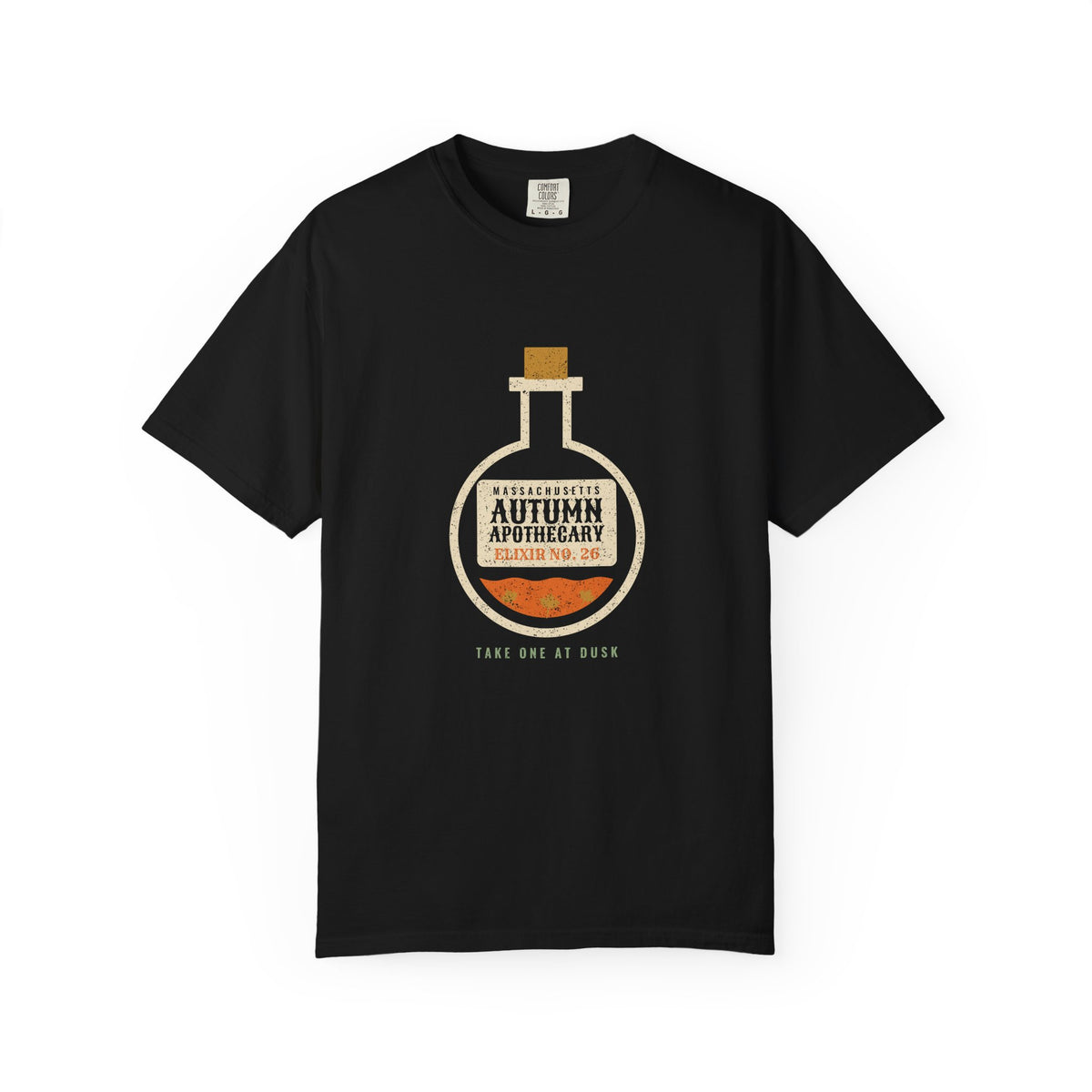 Massachusetts Autumn Apothecary Flask T-Shirt