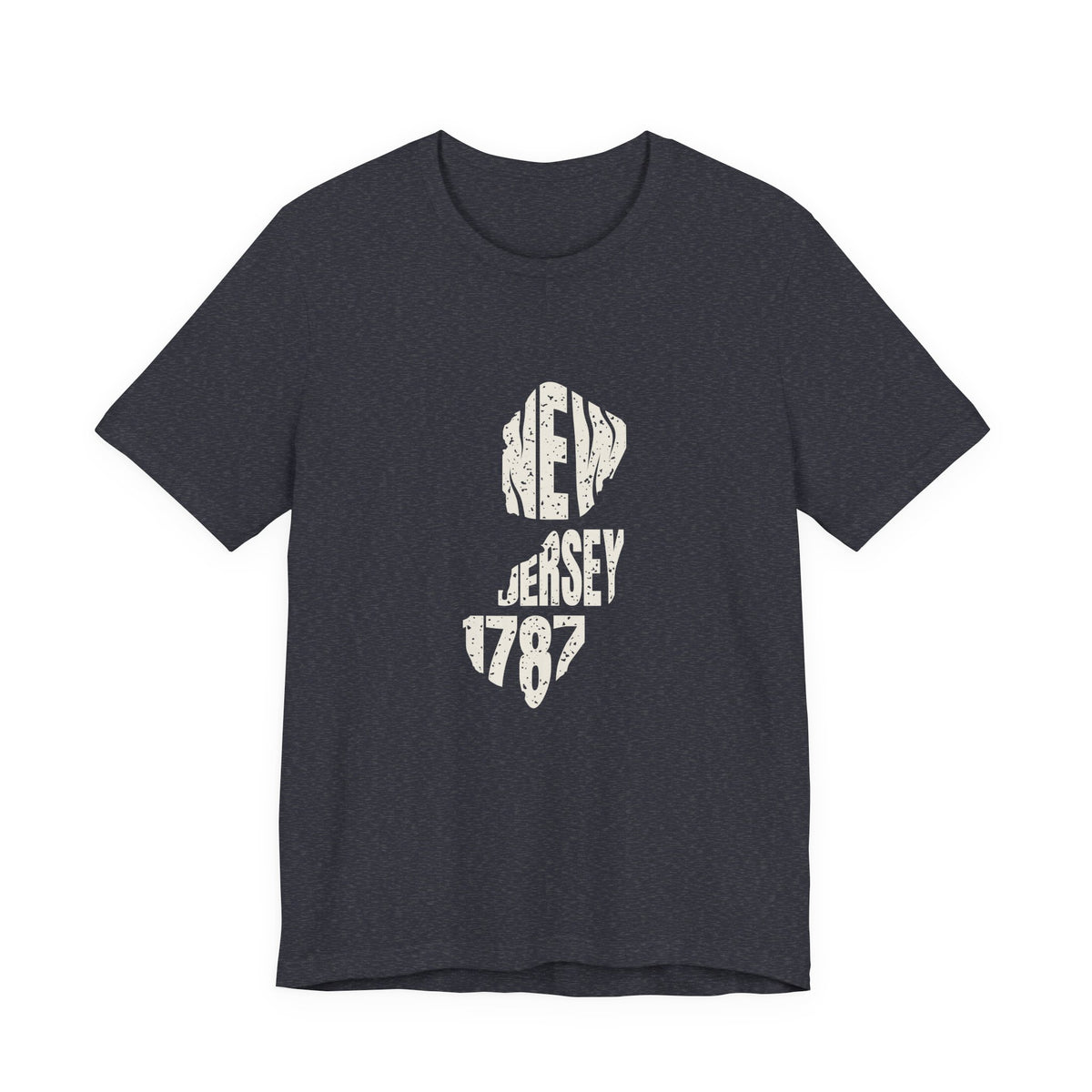 New Jersey Vintage Letters Map T-Shirt