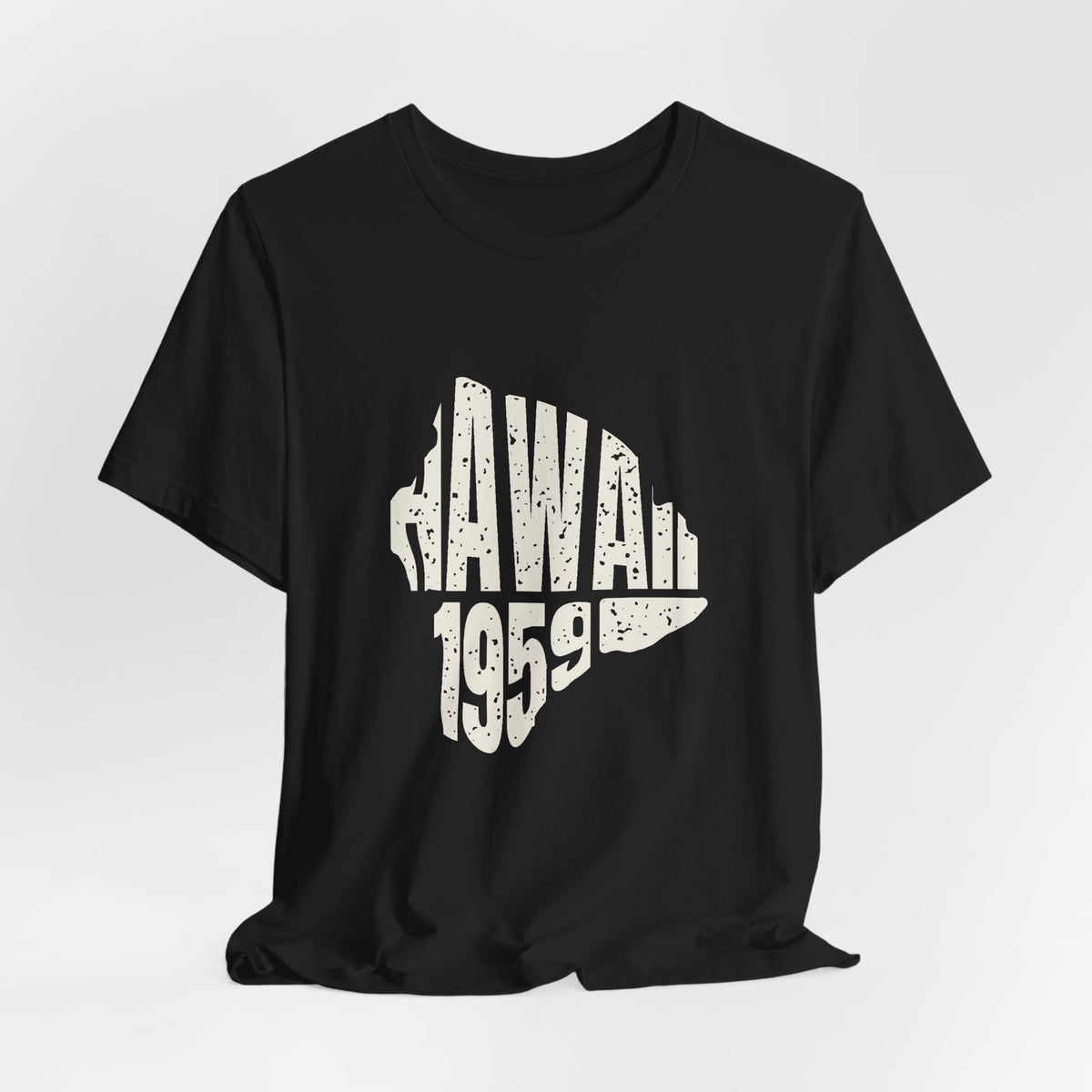 Hawaii Vintage Letters Map T-Shirt