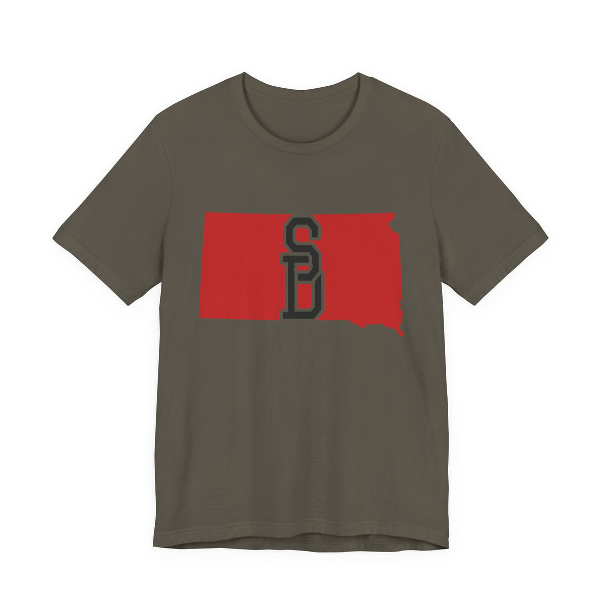 South Dakota Varsity Monogram Map T-Shirt