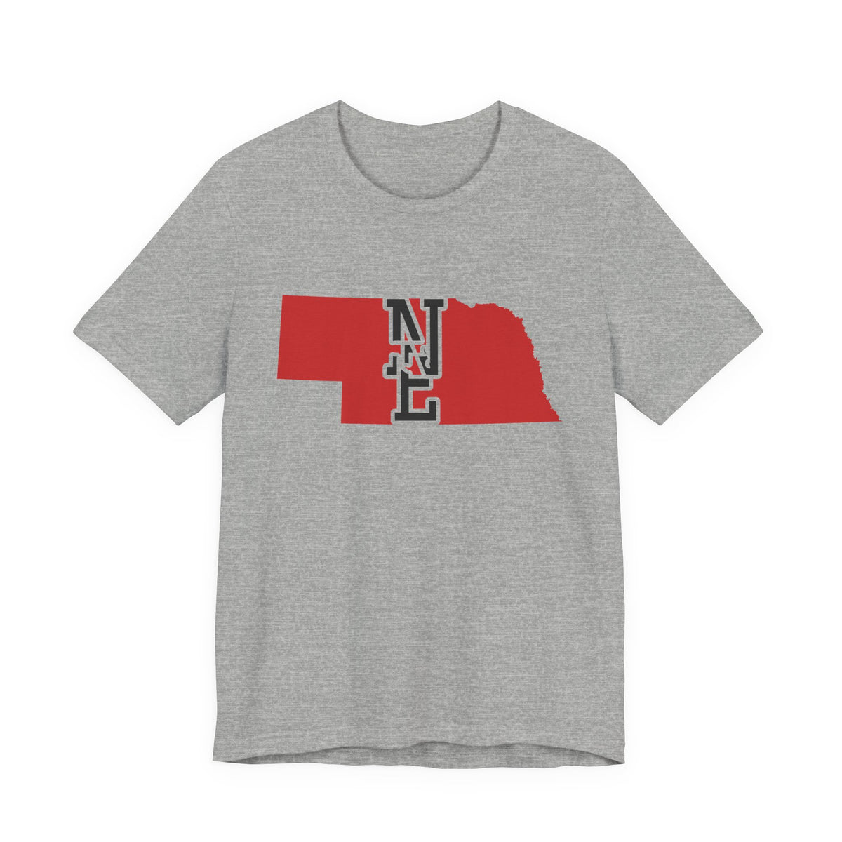 Nebraska Varsity Monogram Map T-Shirt