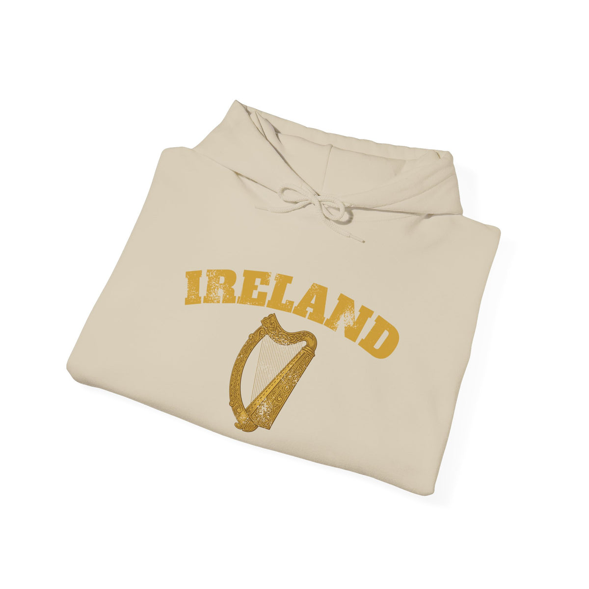Ireland Vintage Celtic Harp Knotwork Hoodie