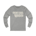 Montana Vintage Letters Map Long Sleeve Tee