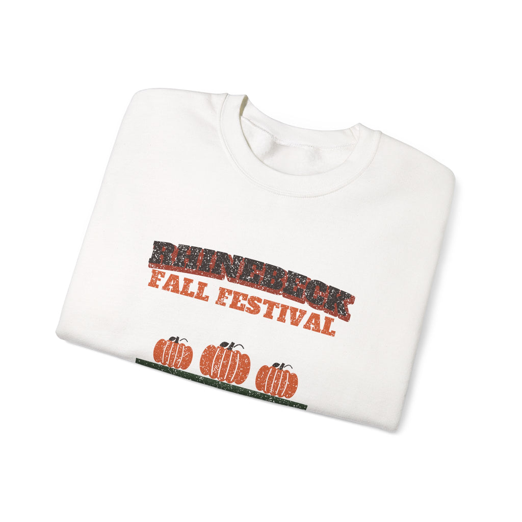 Rhinebeck New York Fall Festival Hay Wagon Crewneck Sweatshirt