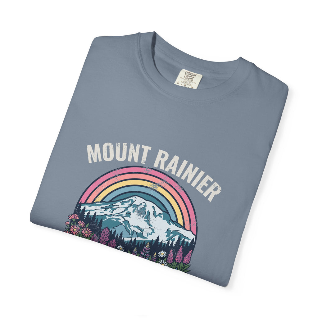 Mount Rainier National Park Wildflower Sunset T-Shirt