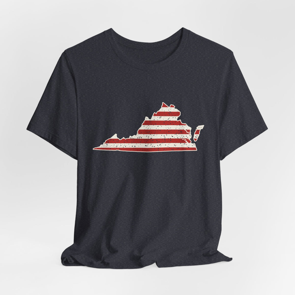 Virginia American Flag Map T-Shirt