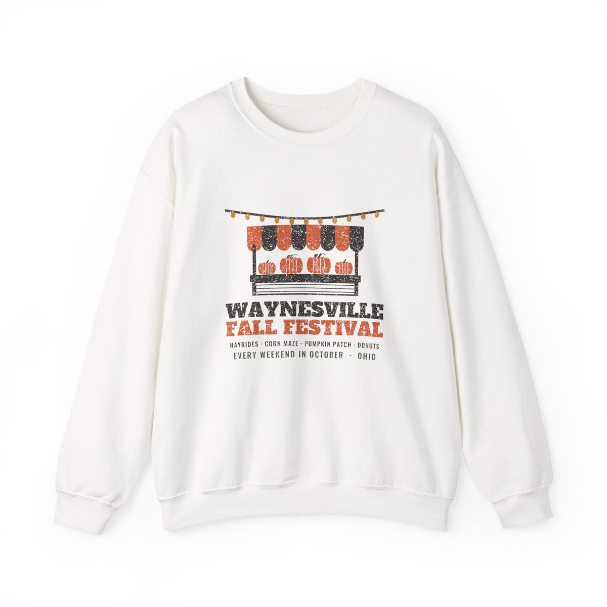Waynesville Ohio Fall Festival Farm Stand Crewneck Sweatshirt