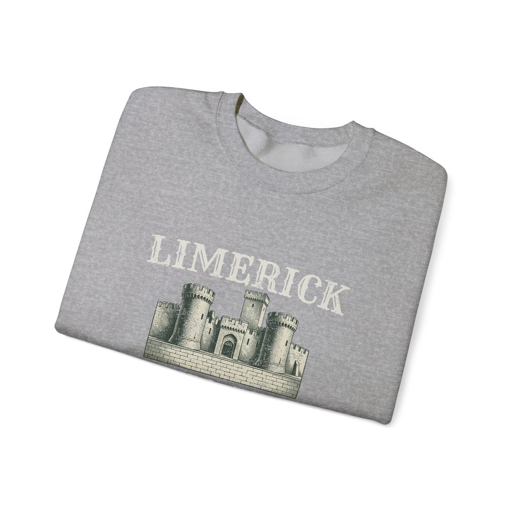 Limerick Ireland Est 812 Vintage Castle Crewneck Sweatshirt