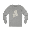 Maine Vintage Letters Map Long Sleeve Tee