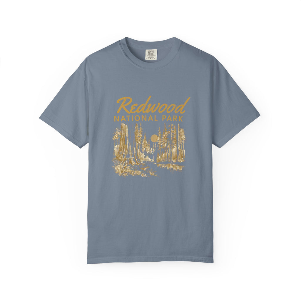 Redwood National Park Vintage Forest Sketch T-Shirt