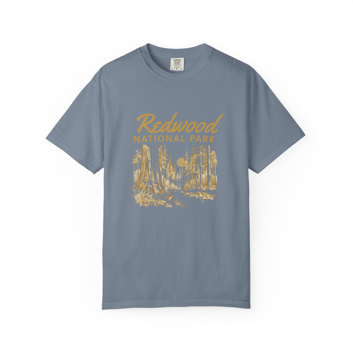 Redwood National Park Vintage Forest Sketch T-Shirt