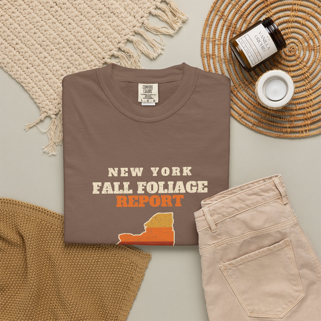 New York Fall Foliage Report Map T-Shirt