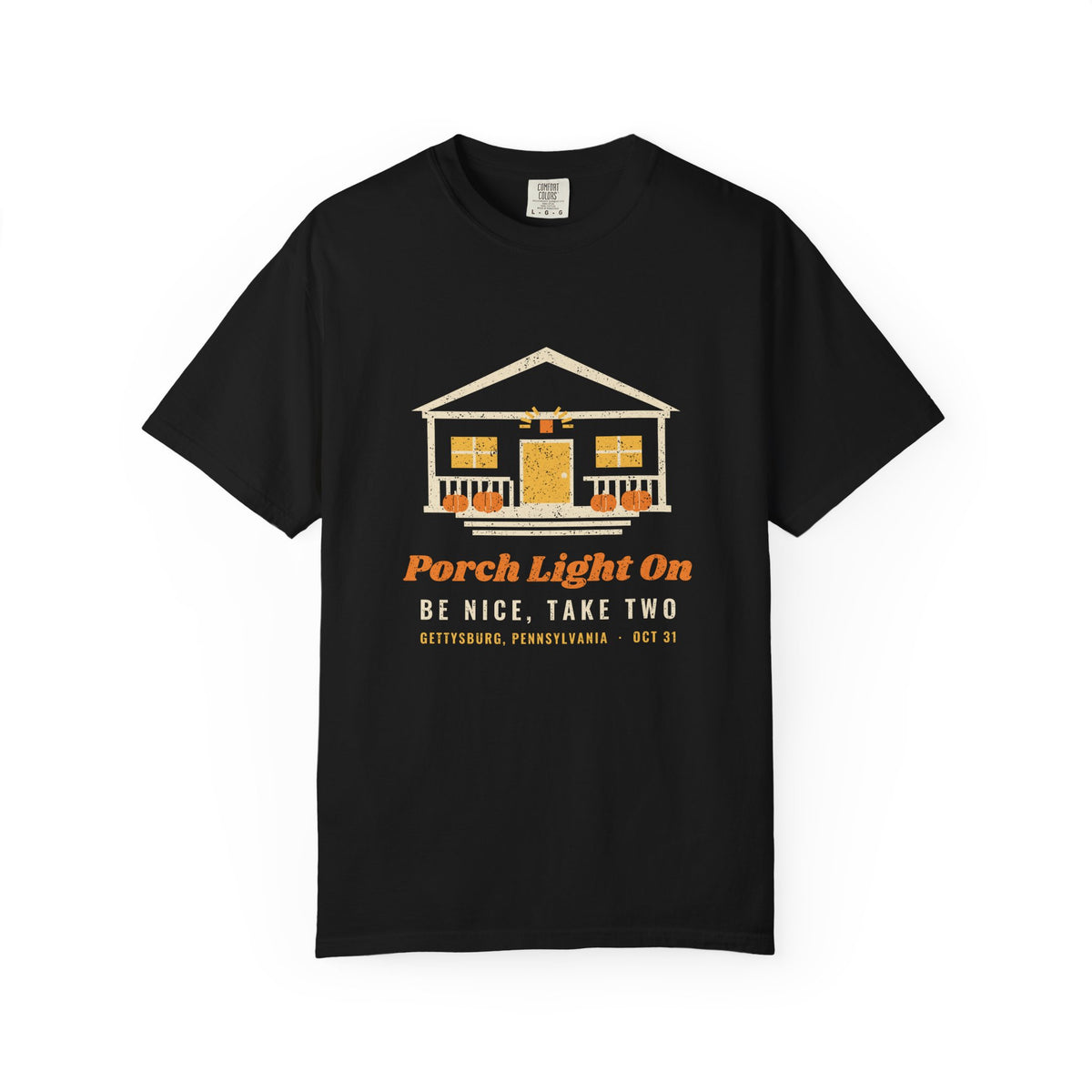 Porch Light On Gettysburg Pennsylvania Trick or Treat T-Shirt