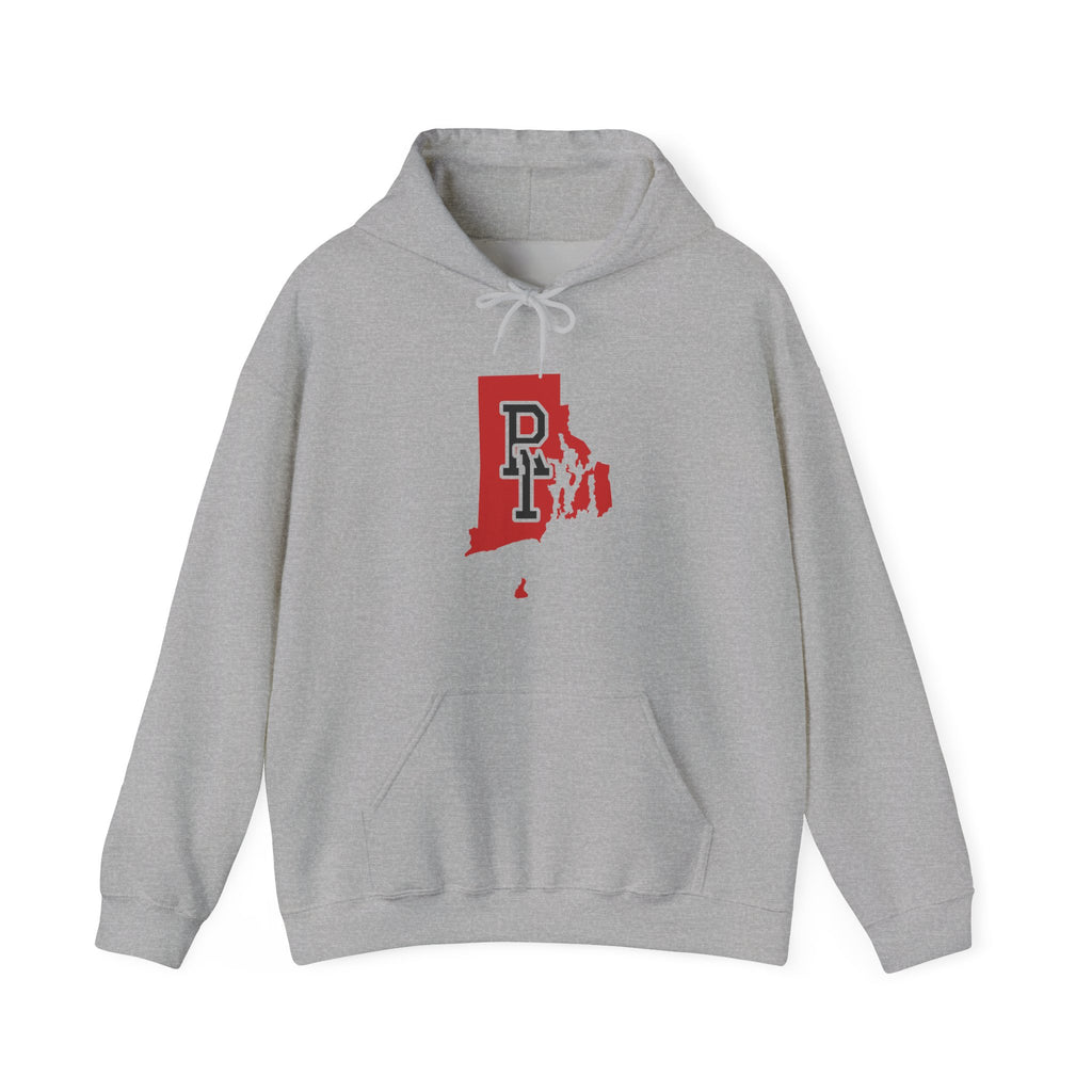 Rhode Island Varsity Monogram Map Hoodie
