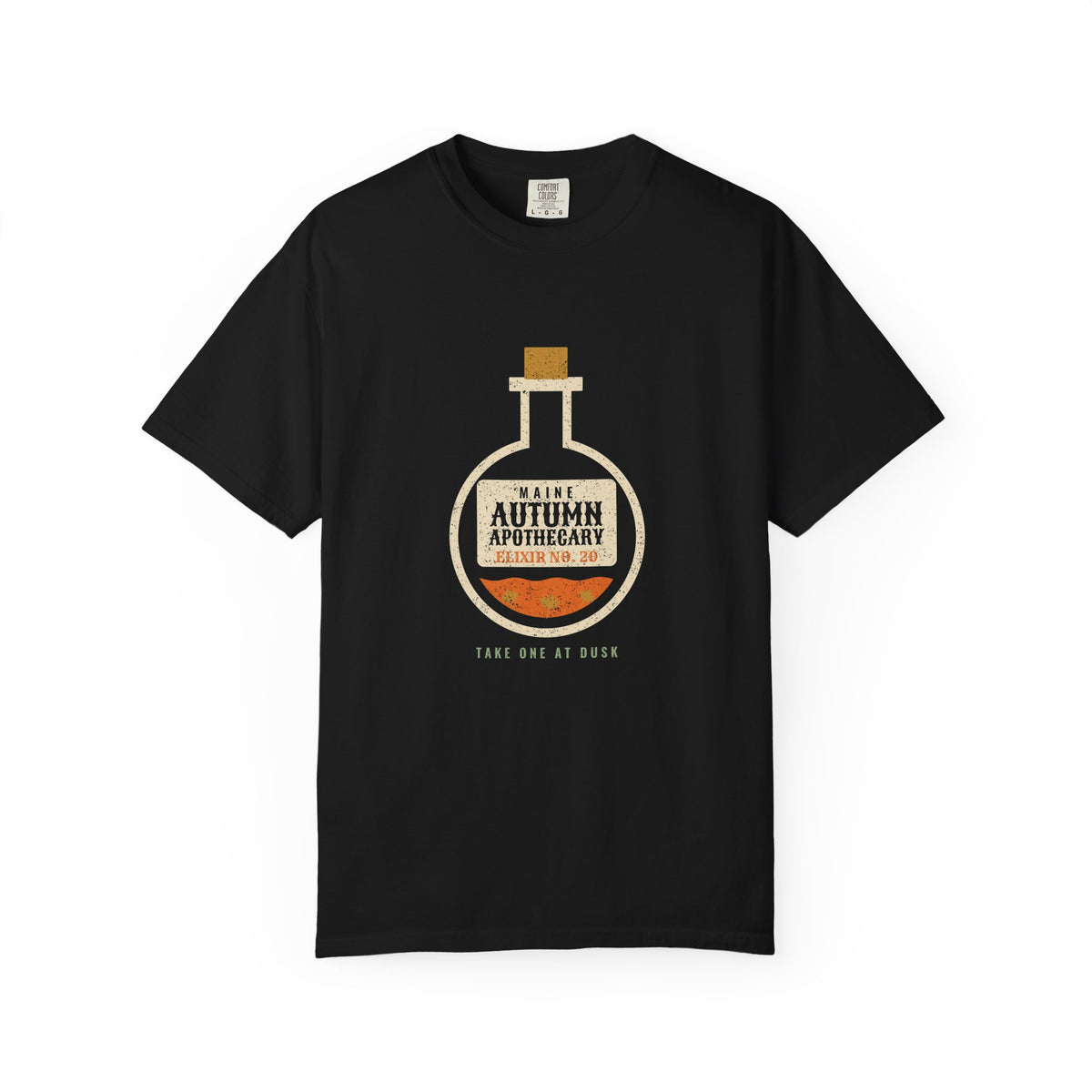 Maine Autumn Apothecary Flask T-Shirt