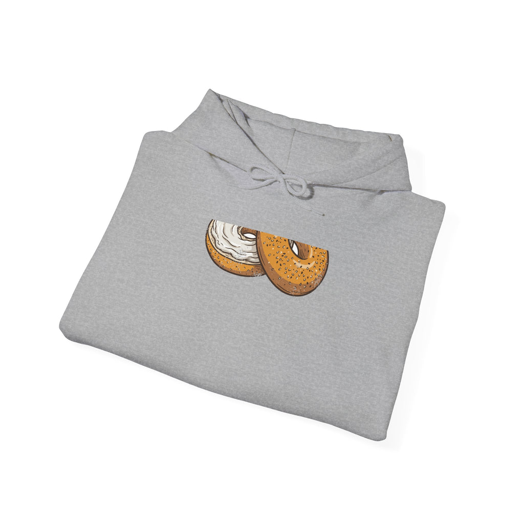 New York Everything Bagel Retro Food Illustration Hoodie