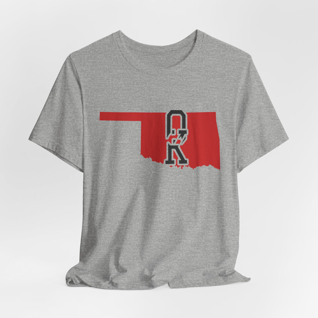 Oklahoma Varsity Monogram Map T-Shirt