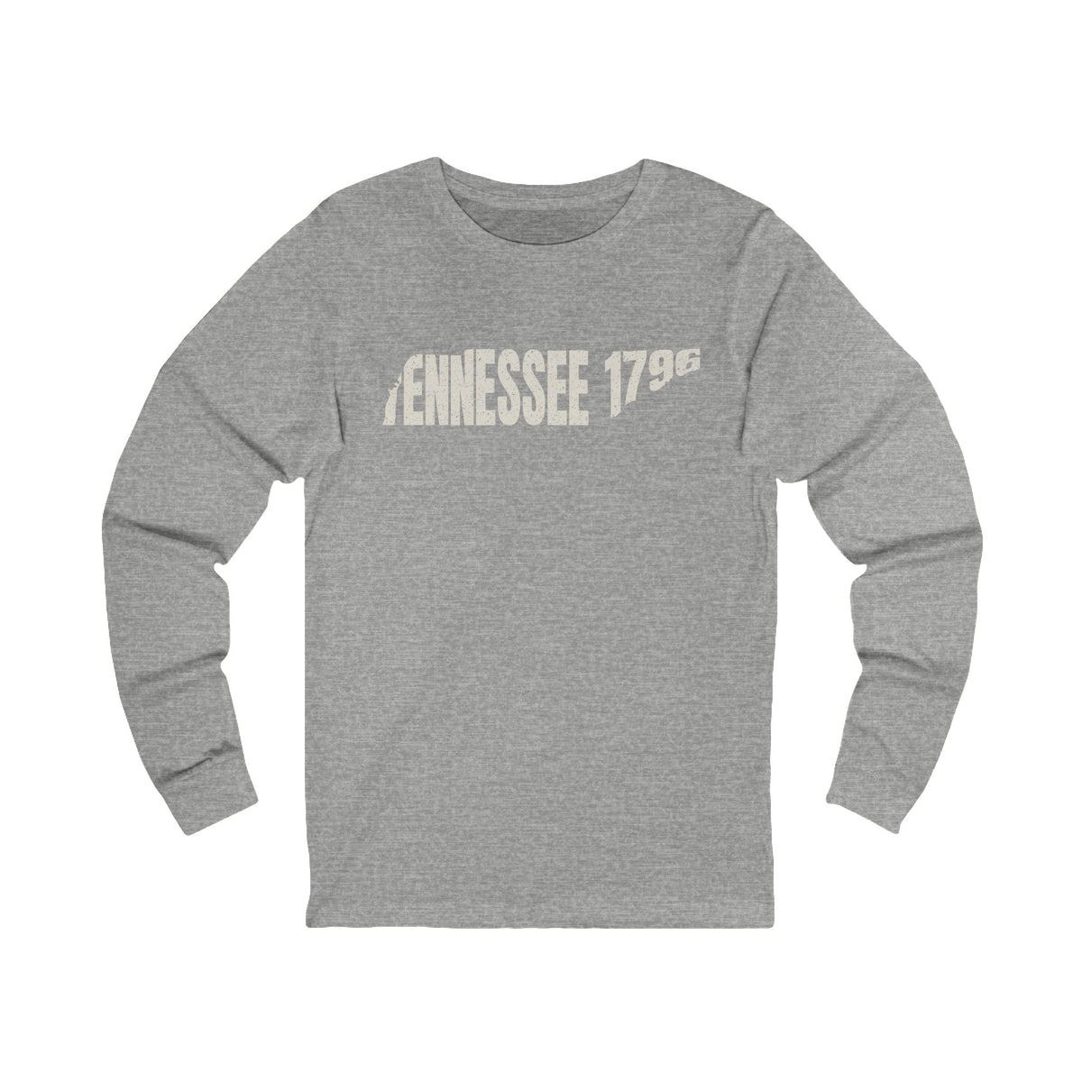 Tennessee Vintage Letters Map Long Sleeve Tee