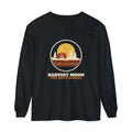 Harvest Moon Over North Carolina Retro Badge Long Sleeve Tee