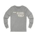 Oklahoma Vintage Letters Map Long Sleeve Tee