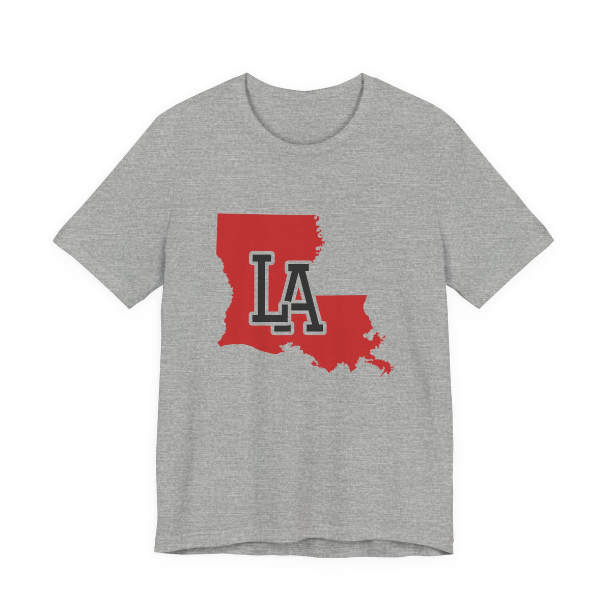 Louisiana Varsity Monogram Map T-Shirt
