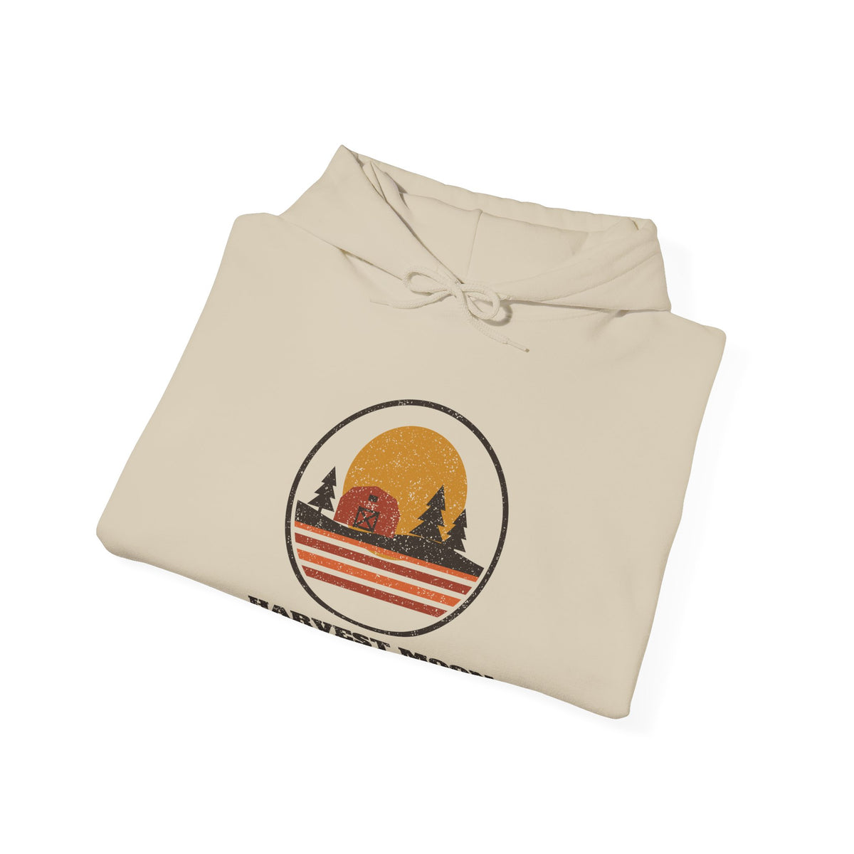 Harvest Moon Over Tennessee Retro Badge Hoodie