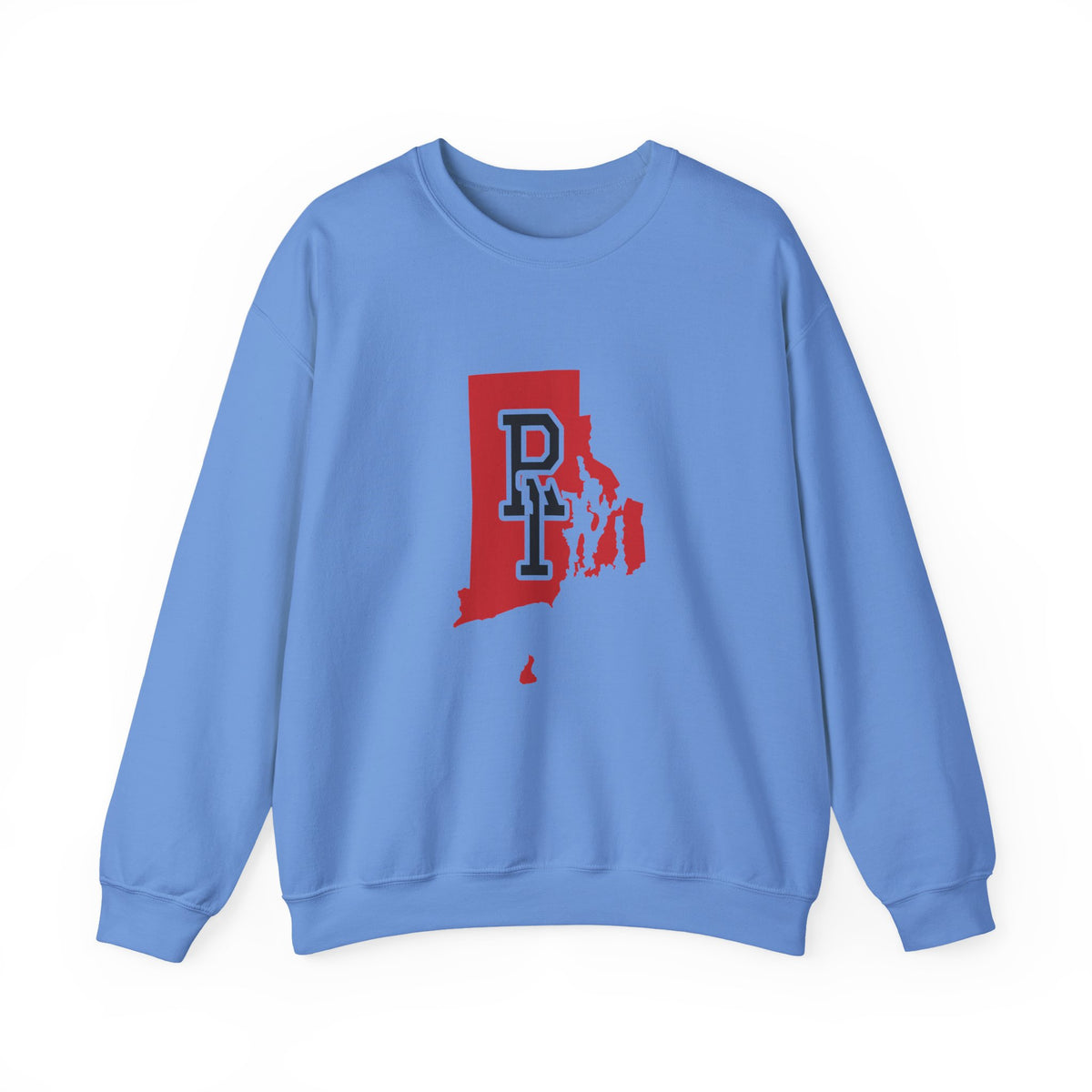 Rhode Island Varsity Monogram Map Crewneck Sweatshirt