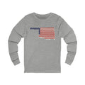 Oklahoma American Flag Map Long Sleeve Tee