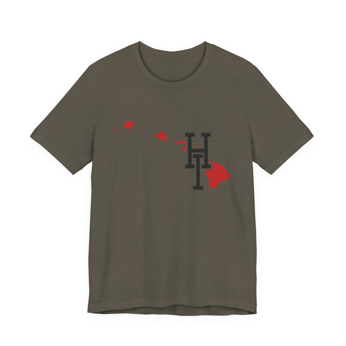 Hawaii Varsity Monogram Map T-Shirt