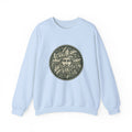 Green Man Oak Leaf and Acorn Medallion Crewneck Sweatshirt