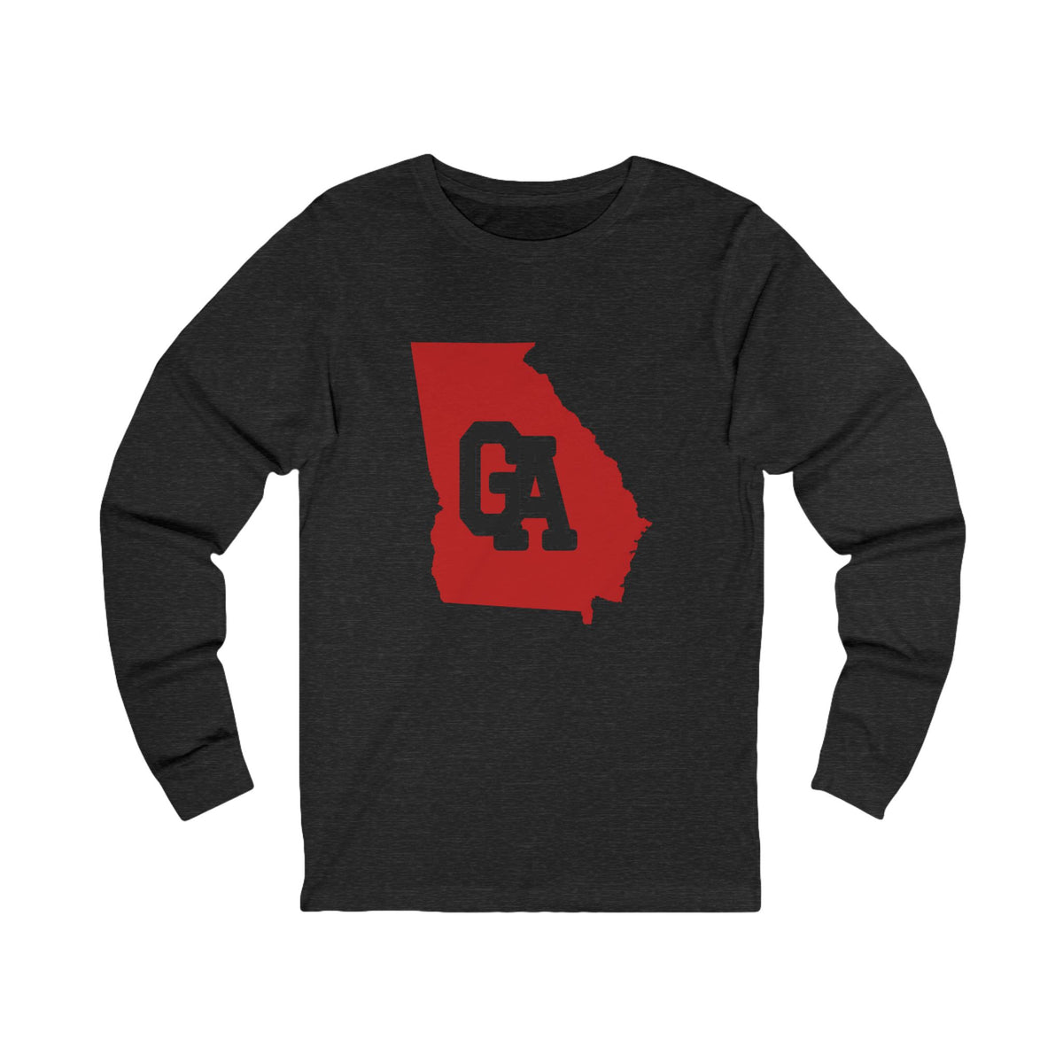 Georgia Varsity Monogram Map Long Sleeve Tee