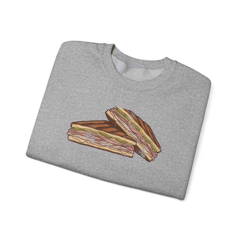 Tampa Cuban Sandwich Retro Food Illustration Crewneck Sweatshirt