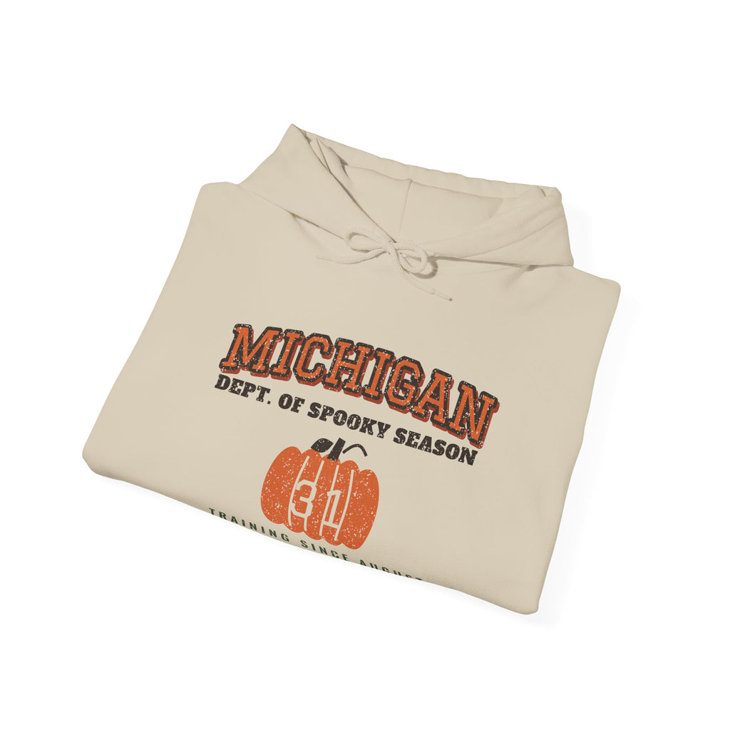 Michigan Dept. of Spooky Season Varsity Hoodie