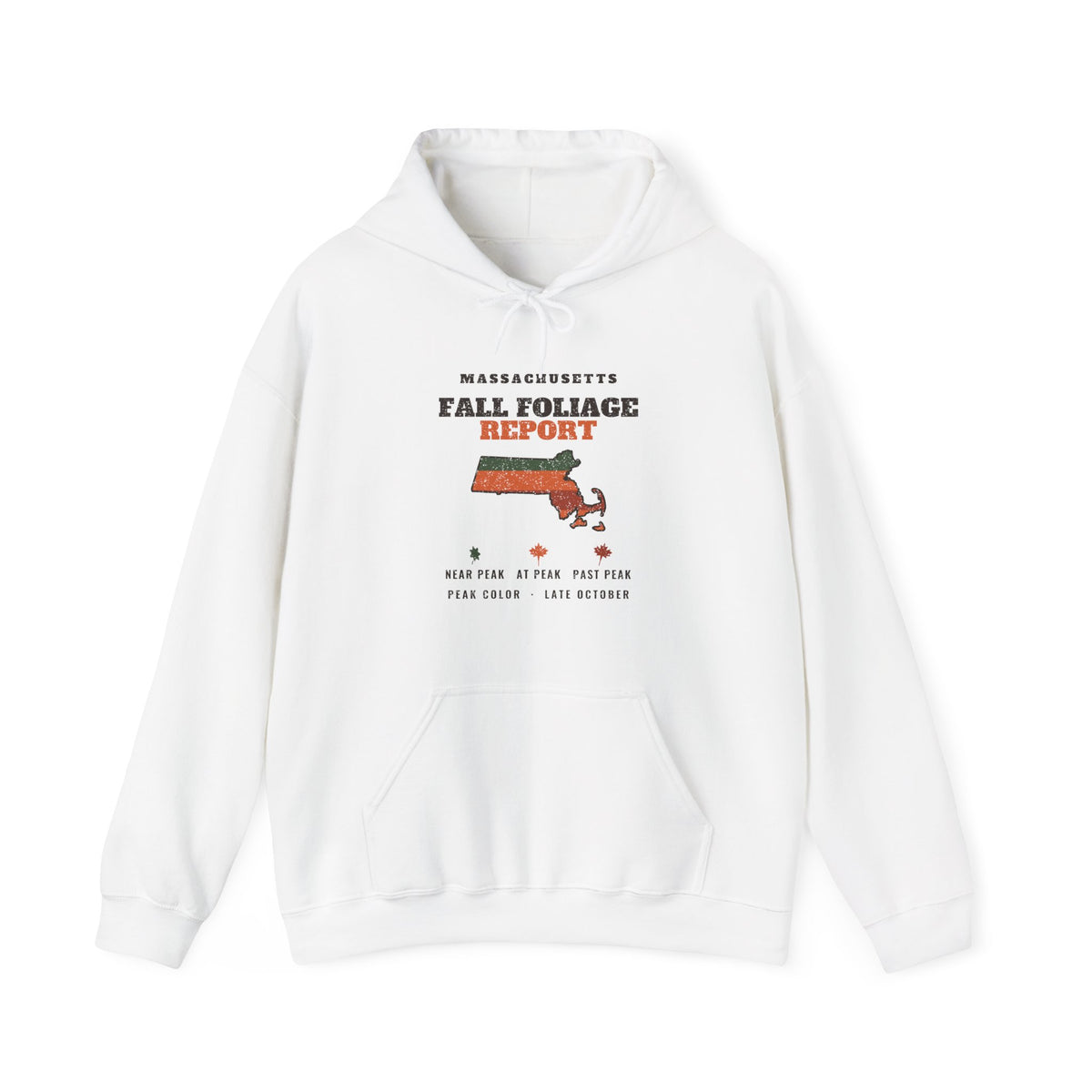Massachusetts Fall Foliage Report Map Hoodie