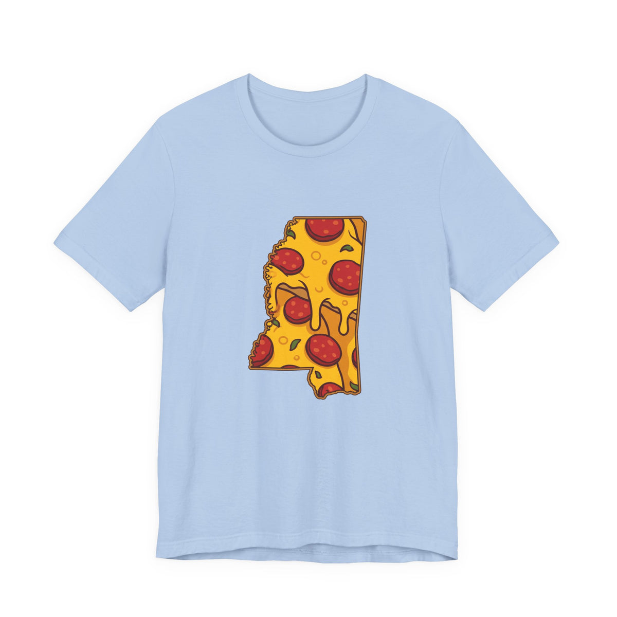 Mississippi Pizza Map T-Shirt