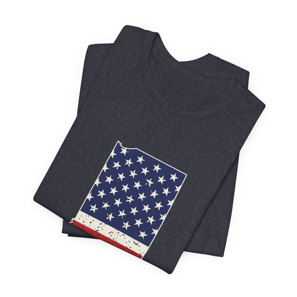 Indiana American Flag Map T-Shirt