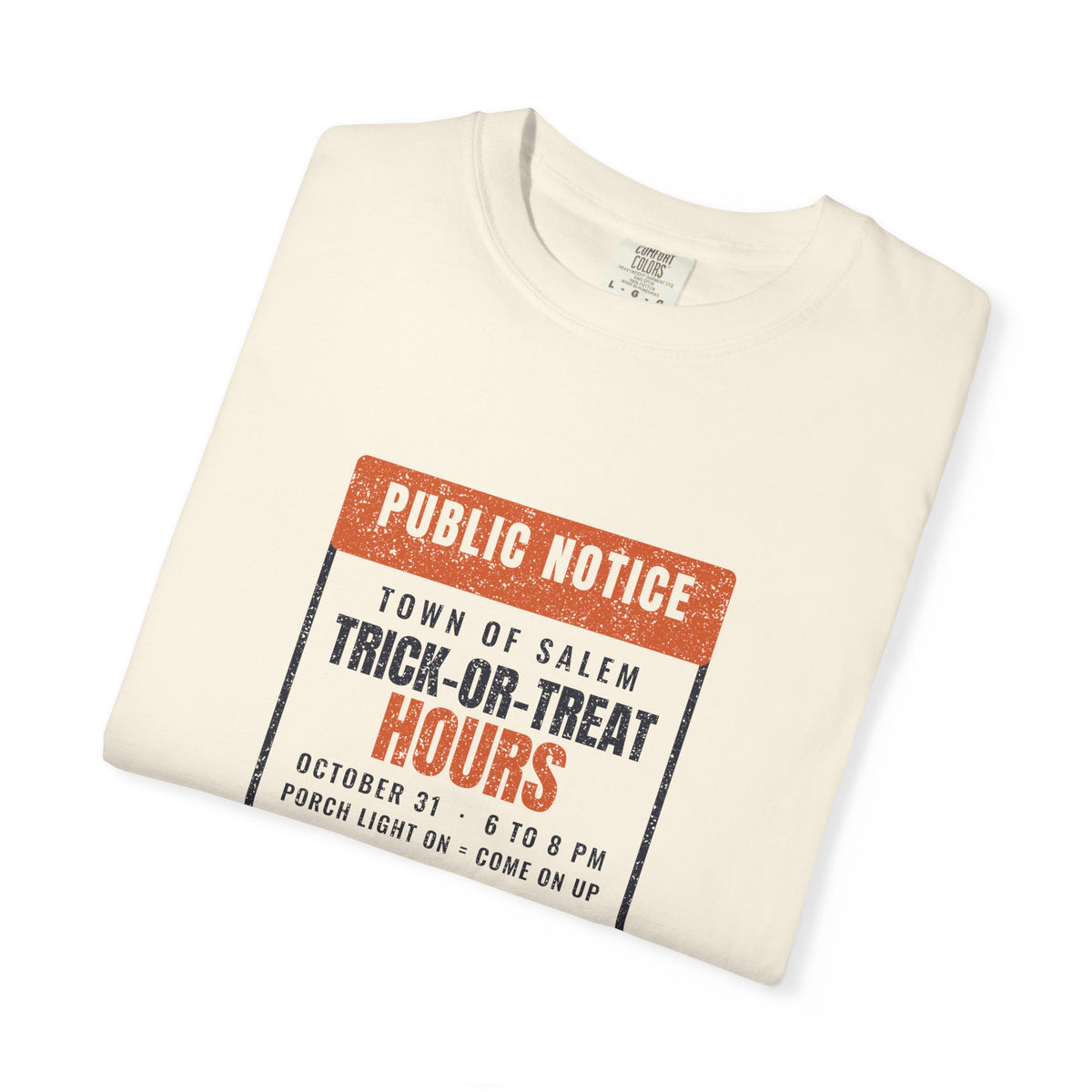 Salem Massachusetts Trick-or-Treat Hours Notice T-Shirt